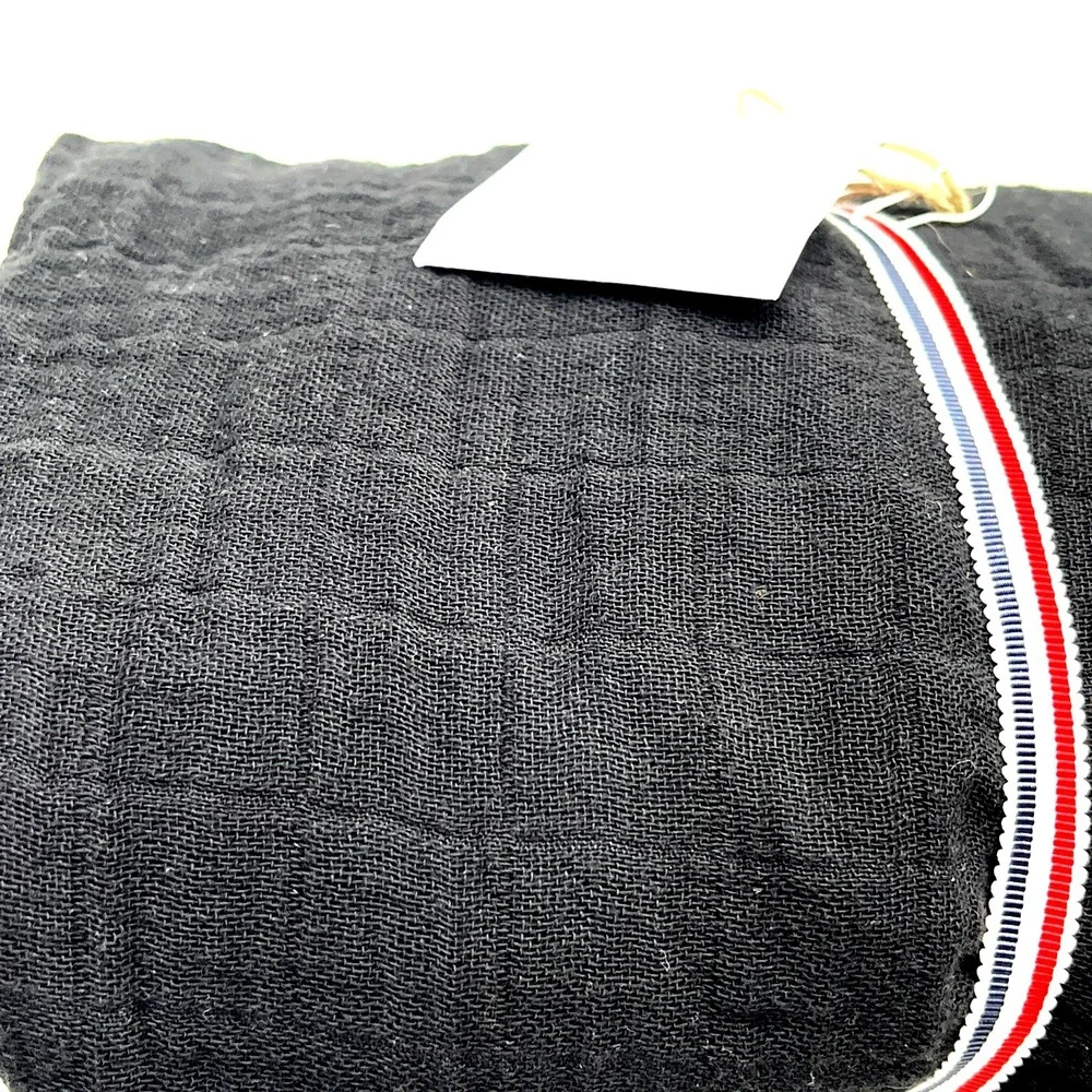 Moumout Paris Premium Black Cotton Fitted Toddler Sheet 70–140 cm New